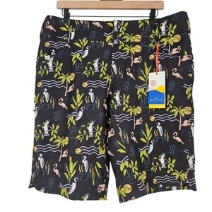 Wild Rye Bird Pattern Kaweah Mountain Bike Shorts In Deco Birds NWT